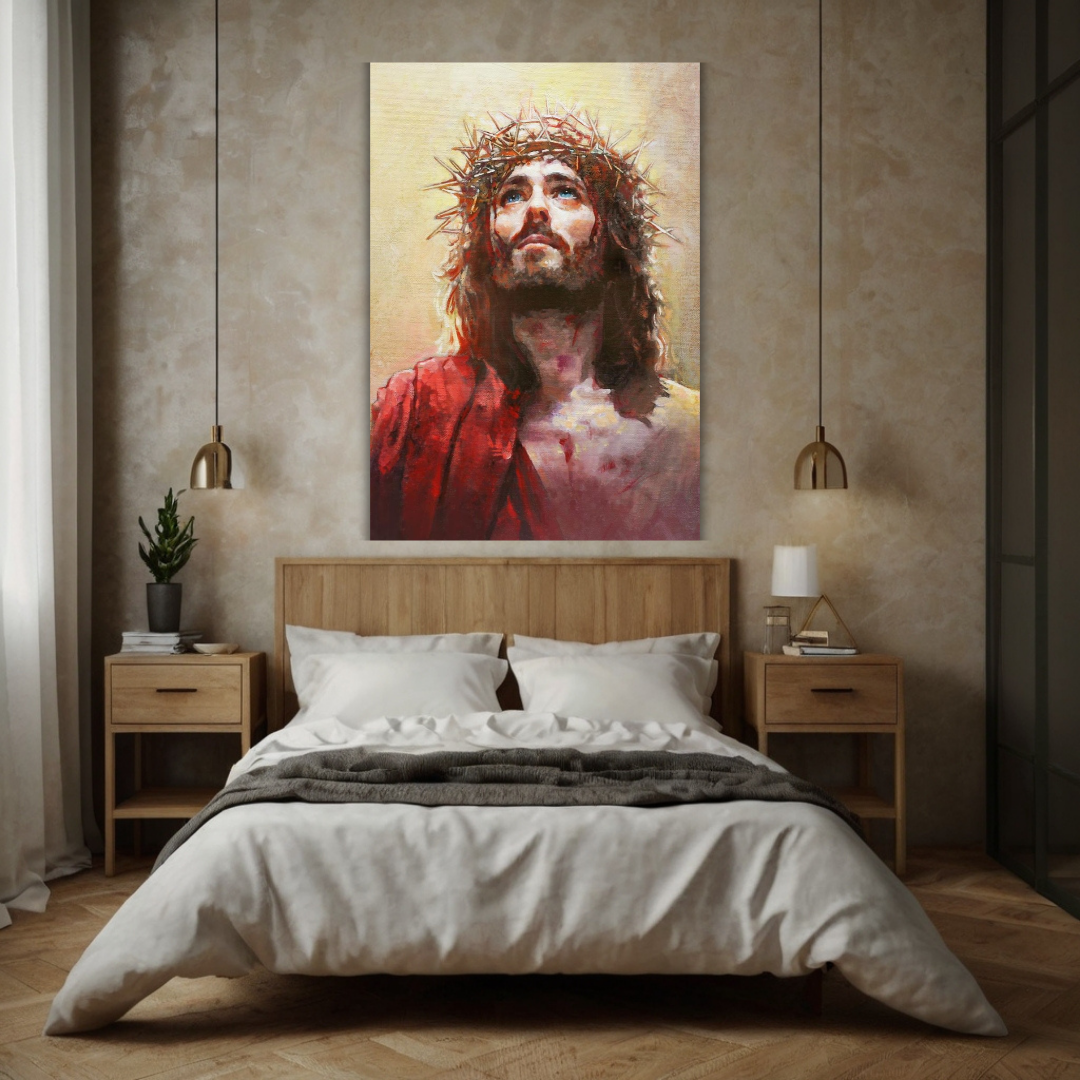 CUADRO CORONA DE ESPINAS DE JESUS LIENZO