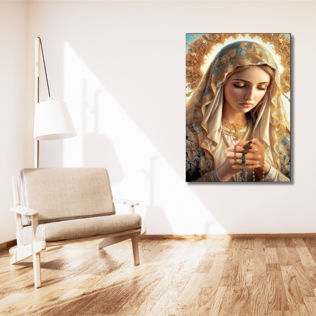 CUADRO EN LIENZO VIRGEN DEL ROSARIO